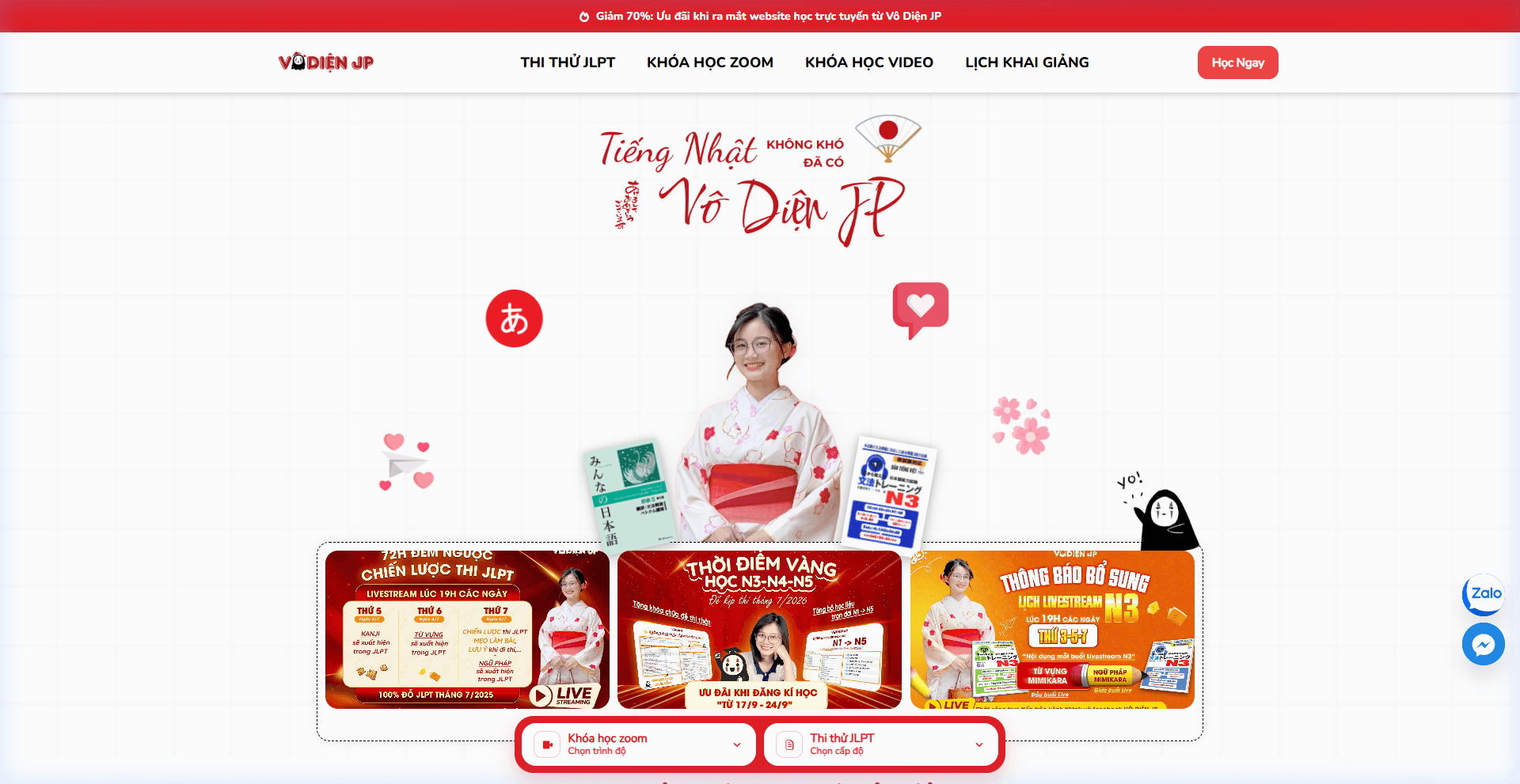 Online JLPT Learning & Exam-Prep Platform — Vo Dien JP